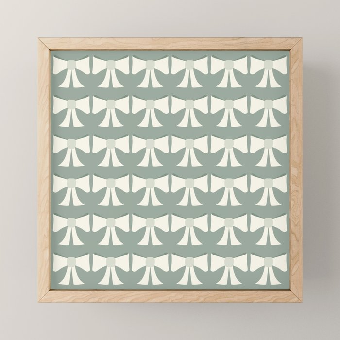 Vintage Bows XIV Green Sage Mini Art Print Gallery Image 1