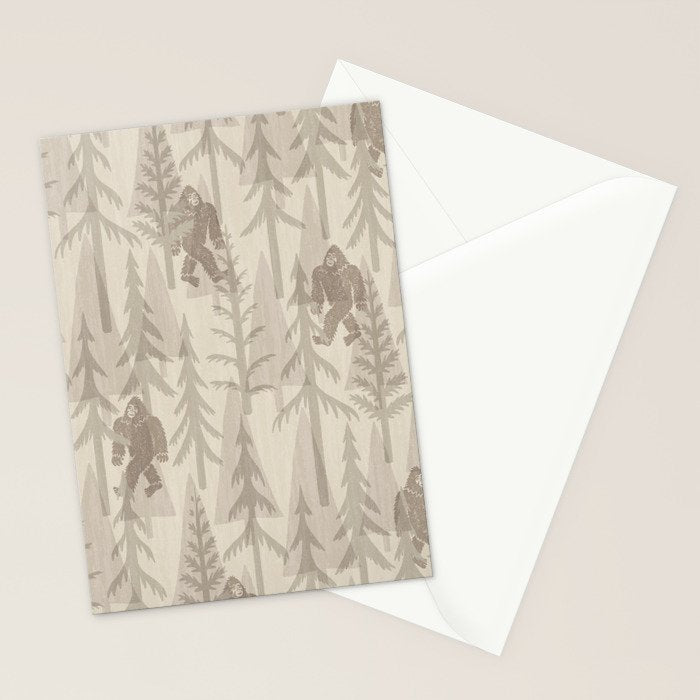Subtle Sasquatch - Neutral Stationery Card Gallery Image 2