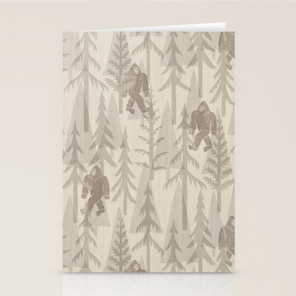 Subtle Sasquatch - Neutral Stationery Card Gallery Image 2