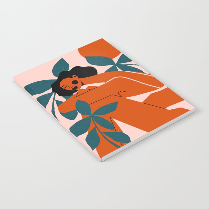 Pink Bikini - Dark Green Flowers Notebook Gallery Image 1
