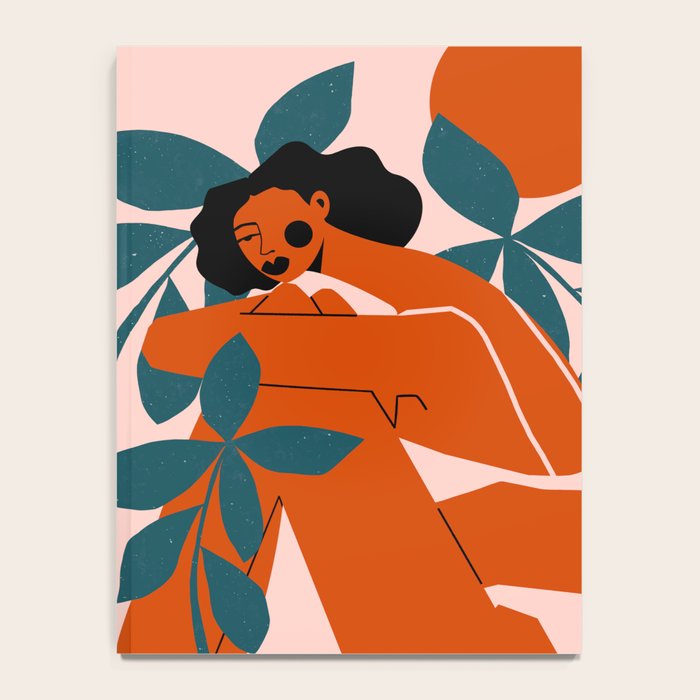 Pink Bikini - Dark Green Flowers Notebook Gallery Image 4