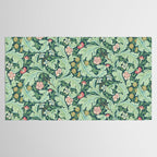 William Morris Leicester Dark Green Multi Tablecloth Gallery Image 2