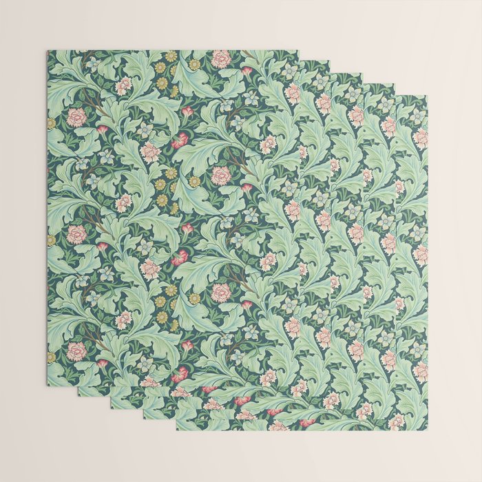 William Morris Leicester Dark Green Multi Wrapping Paper Gallery Image 3