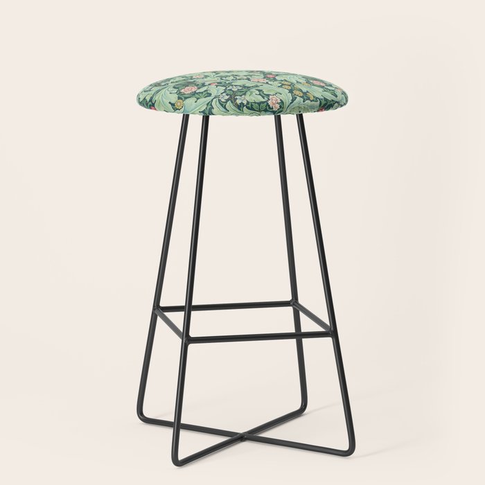 William Morris Leicester Dark Green Multi Stool Gallery Image 1