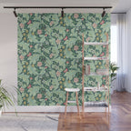 William Morris Leicester Dark Green Multi Wall Mural Gallery Image 1