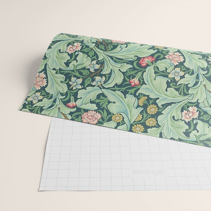 William Morris Leicester Dark Green Multi Wrapping Paper Gallery Image 2