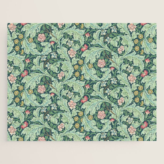 William Morris Leicester Dark Green Multi Jigsaw Puzzle Gallery Image 1