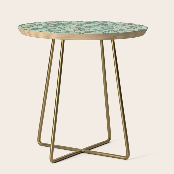 William Morris Leicester Dark Green Multi Side Table Gallery Image 1