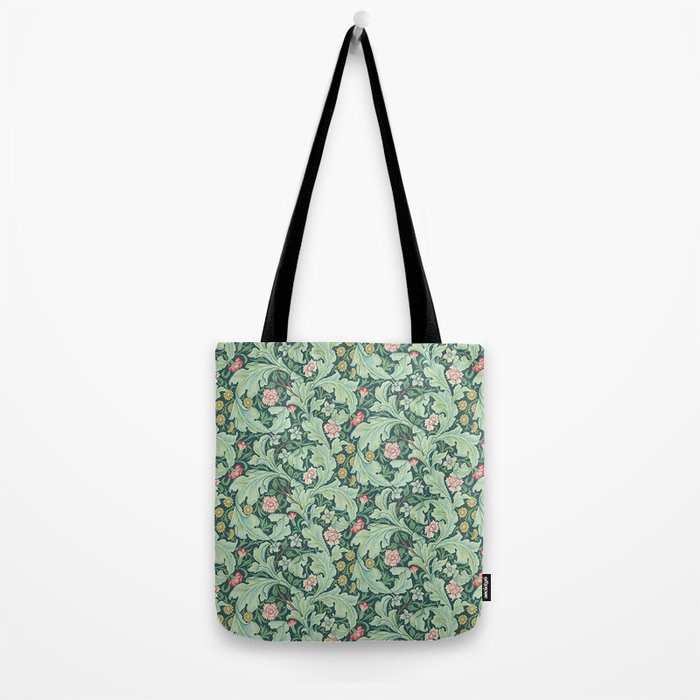 William Morris Leicester Dark Green Multi Tote Bag Gallery Image 2