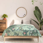 William Morris Leicester Dark Green Multi Comforter Gallery Image 3