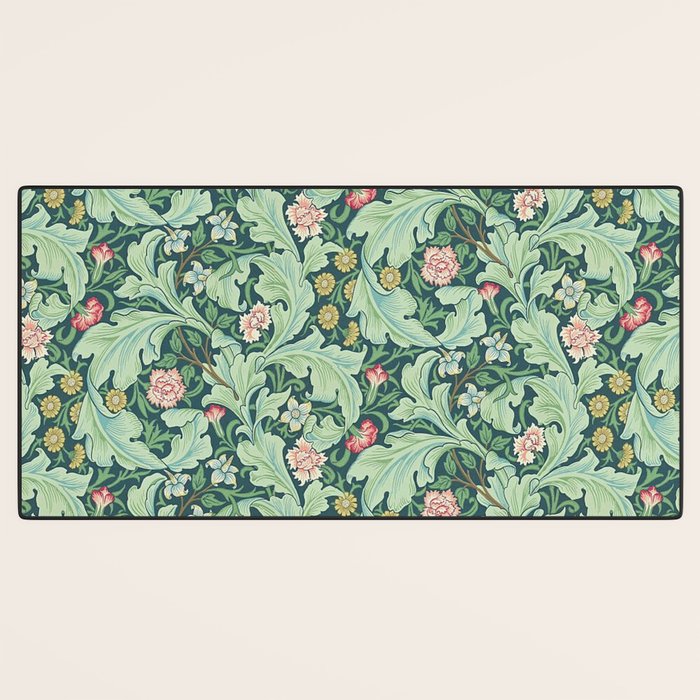 William Morris Leicester Dark Green Multi Desk Mat Gallery Image 3