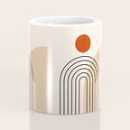 Abstraction_NEW_SUN_DAWN_MOUNTAINS_LINE_POP_ART_008B Coffee Mug Gallery Image 4