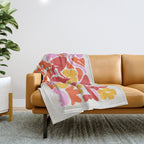 Retro Garden Throw Blanket Gallery Image 1