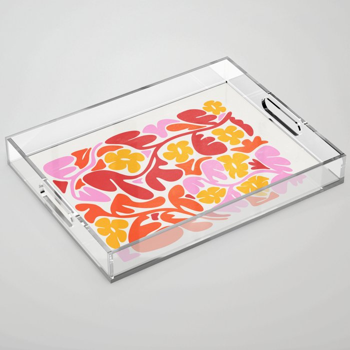 Retro Garden Acrylic Tray Gallery Image 1
