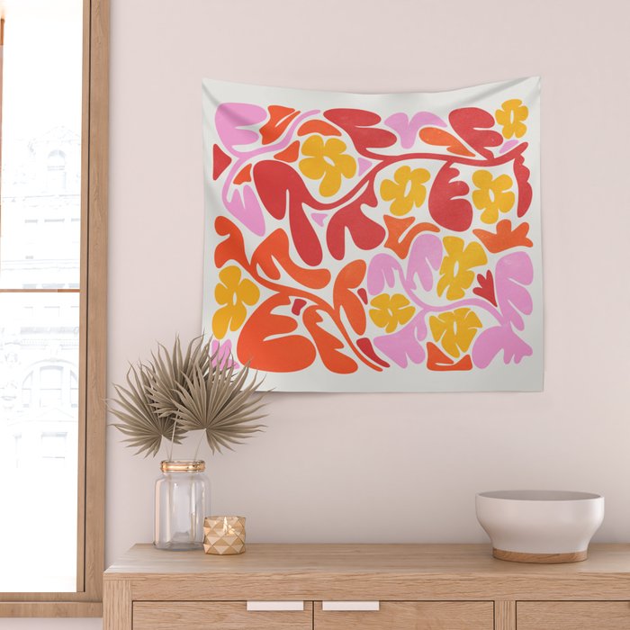 Retro Garden Wall Tapestry Gallery Image 2