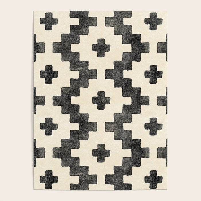 Taos - black and alabaster Poster Gallery Image 4