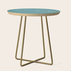 Aries Zodiac Star Constellation Line Art Teal Side Table Gallery Image 1