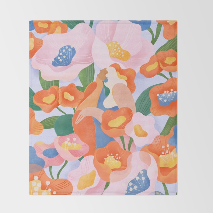 Flower Power Throw Blanket Gallery Image 2