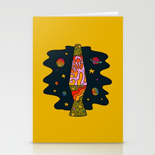 Gemini Lava Lamp Stationery Card Gallery Image 1