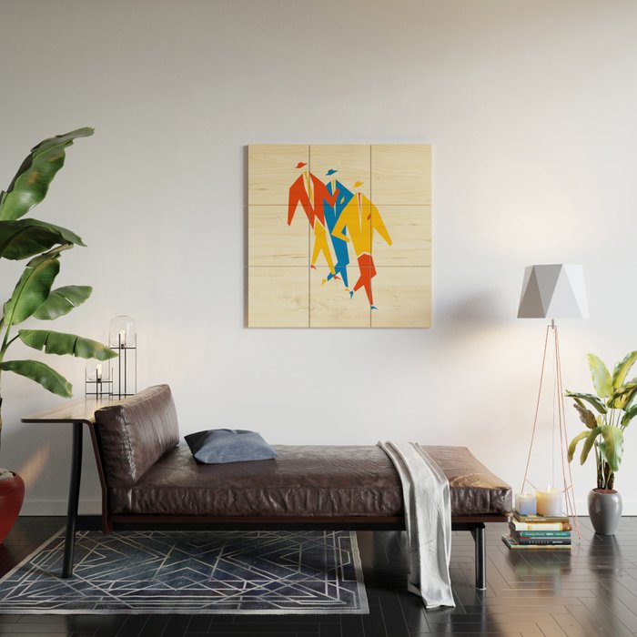 Men | Bauhaus IV: Off-White Edition Wood Wall Art Gallery Image 2