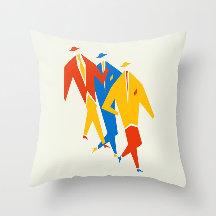 Men | Bauhaus IV: Off-White Edition Throw Pillow Gallery Image 1