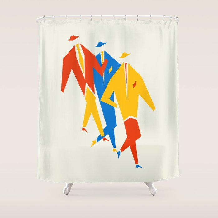 Men | Bauhaus IV: Off-White Edition Shower Curtain Gallery Image 1