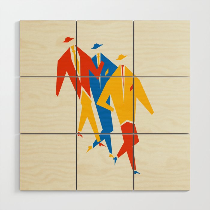 Men | Bauhaus IV: Off-White Edition Wood Wall Art Gallery Image 1