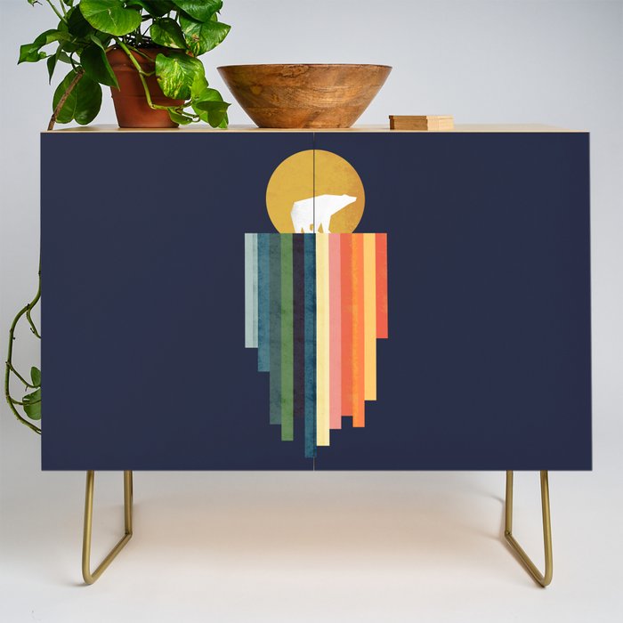 Polar bear on ice cream Credenza Gallery Image 1