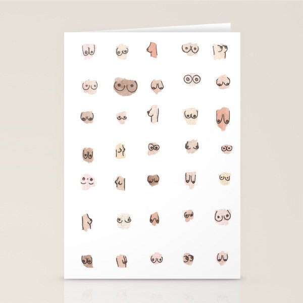 boobs Stationery Card Gallery Image 1