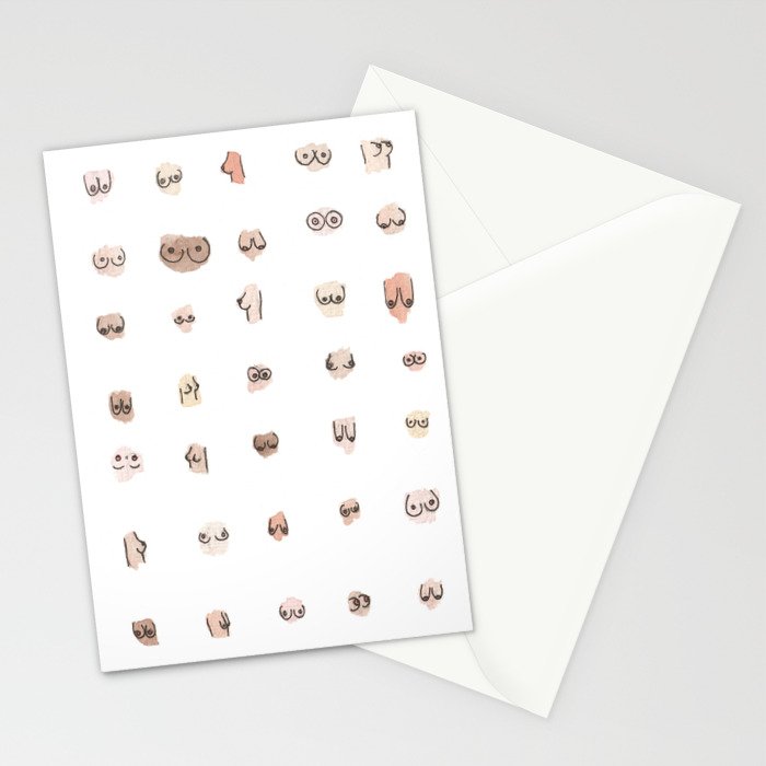 boobs Stationery Card Gallery Image 2