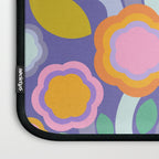 Big pop retro flowers blue Laptop Sleeve Gallery Image 3
