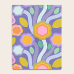 Big pop retro flowers blue Notebook Gallery Image 4