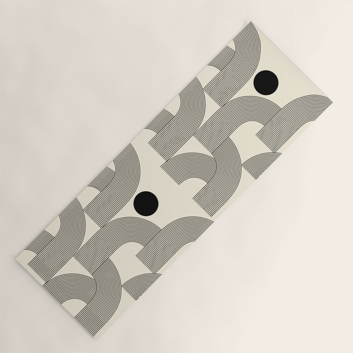 Abstraction_SUNLIGHT_SUNSHINE_LINE_POP_ART_Minimalism_001A Yoga Mat Gallery Image 1