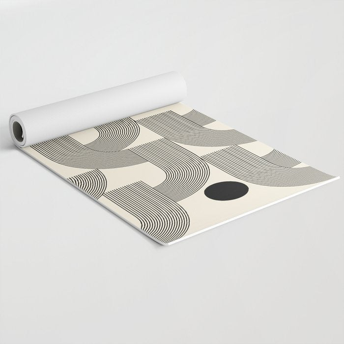 Abstraction_SUNLIGHT_SUNSHINE_LINE_POP_ART_Minimalism_001A Yoga Mat Gallery Image 2