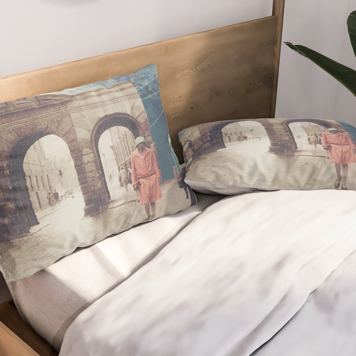 We met as Time Travellers Pillow Sham Gallery Image 2