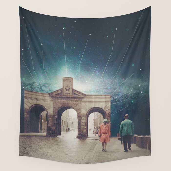We met as Time Travellers Wall Tapestry Gallery Image 4