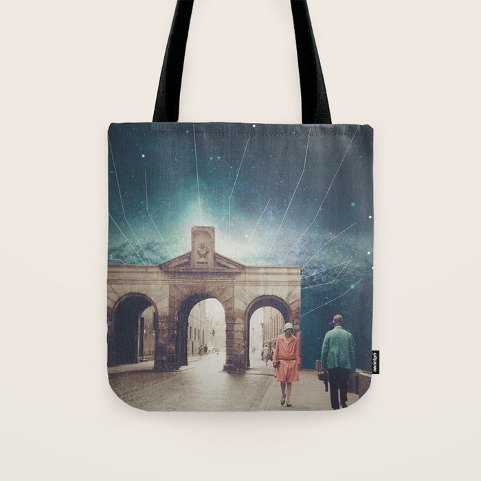 We met as Time Travellers Tote Bag Gallery Image 1