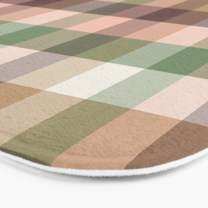 Timberland Gingham Plaid Cozy Heirloom Multi Bath Mat Gallery Image 3