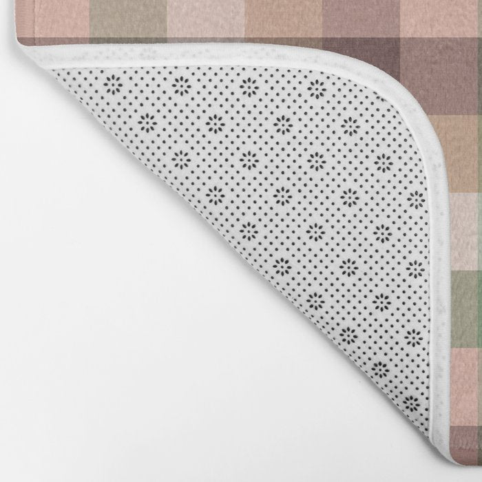 Timberland Gingham Plaid Cozy Heirloom Multi Bath Mat Gallery Image 2