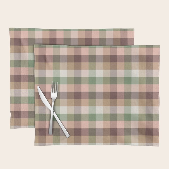 Timberland Gingham Plaid Cozy Heirloom Multi Placemat Gallery Image 1