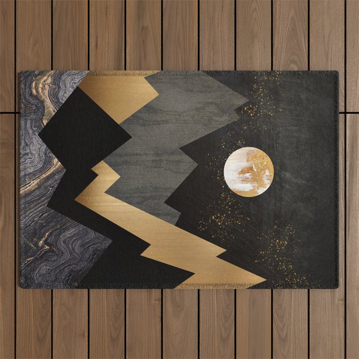 Metallic Night Outdoor Rug Gallery Image 1
