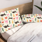 Colorful Cats Pattern Pillow Sham Gallery Image 2