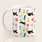 Colorful Cats Pattern Coffee Mug Gallery Image 3