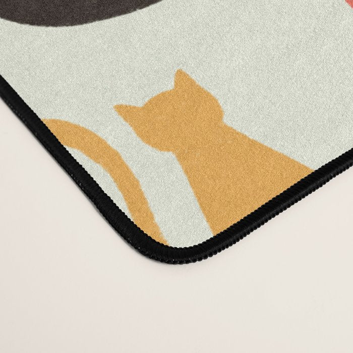 Colorful Cats Pattern Desk Mat Gallery Image 4