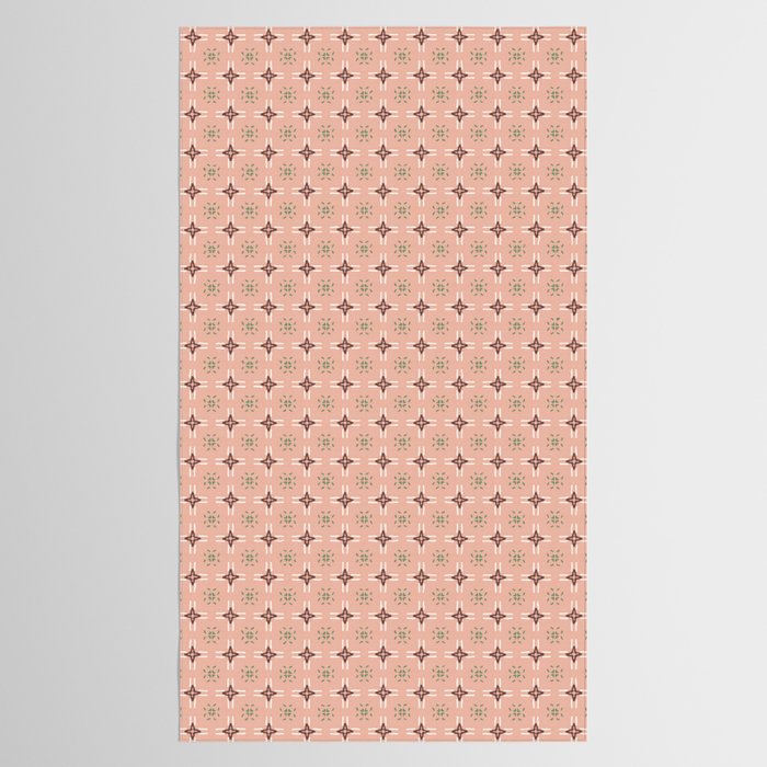 Crossroads Geometric Peach Multi Tablecloth Gallery Image 2
