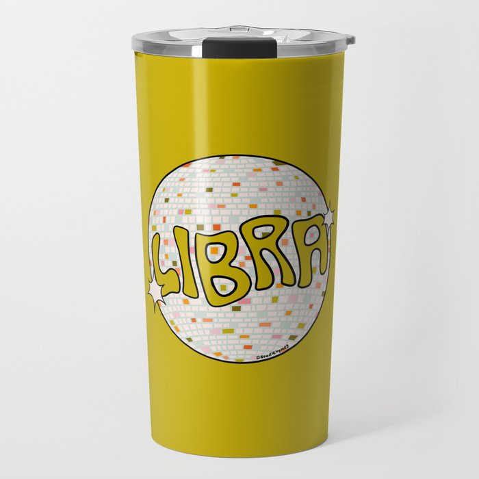 Libra Disco Ball Travel Mug Gallery Image 1