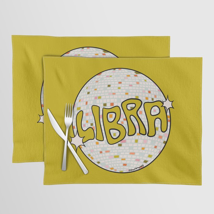 Libra Disco Ball Placemat Gallery Image 1