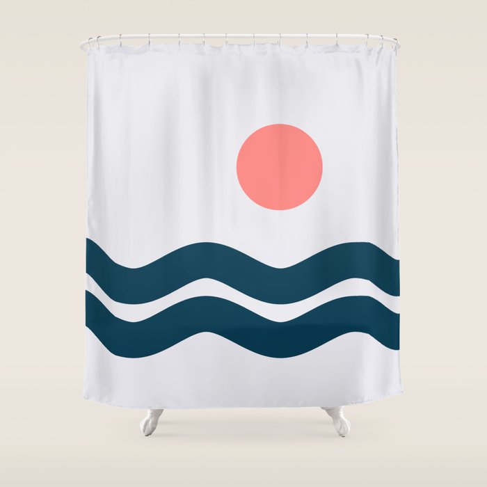 Nautical 06 No.2 Shower Curtain Gallery Image 1