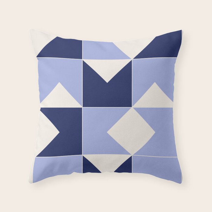Abstract Shapes 90 Throw Pillow Gallery Image 1