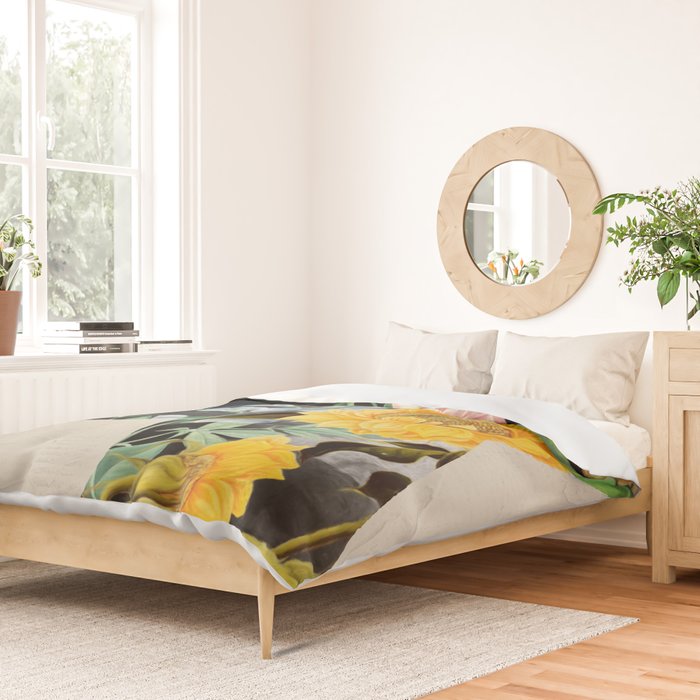 Floral Portrait 20 Duvet Cover Gallery Image 2